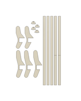 FRP 5 POST BULLBAR DIY UPRIGHT SET